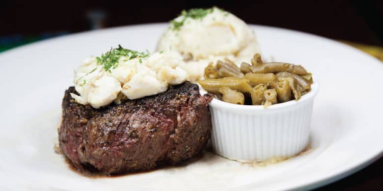 Steak Entree Grapevine Cafe and Gallery